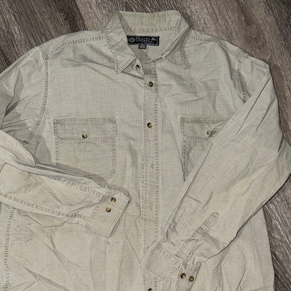 Savane Light Beige Button-Up Shirt - Picture 1 of 3